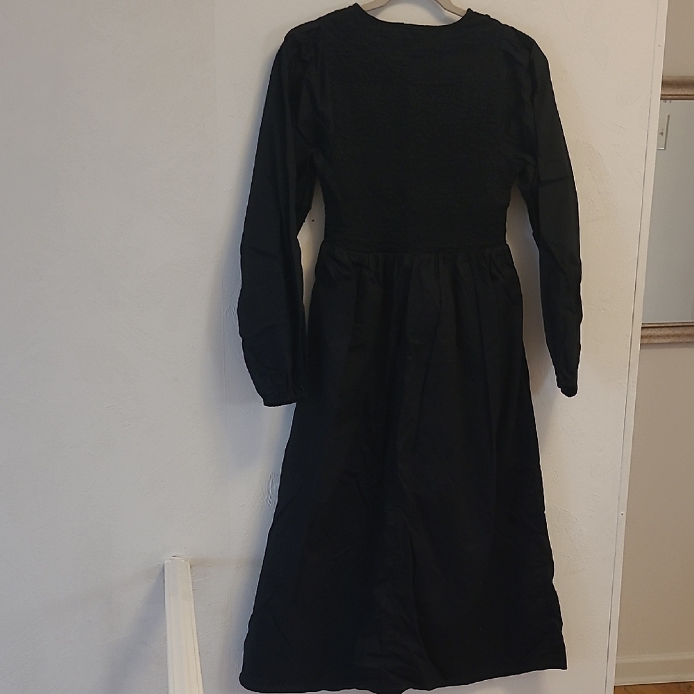 Old Navy Elegant Black Long Sleeve Dress - Picture 11 of 14